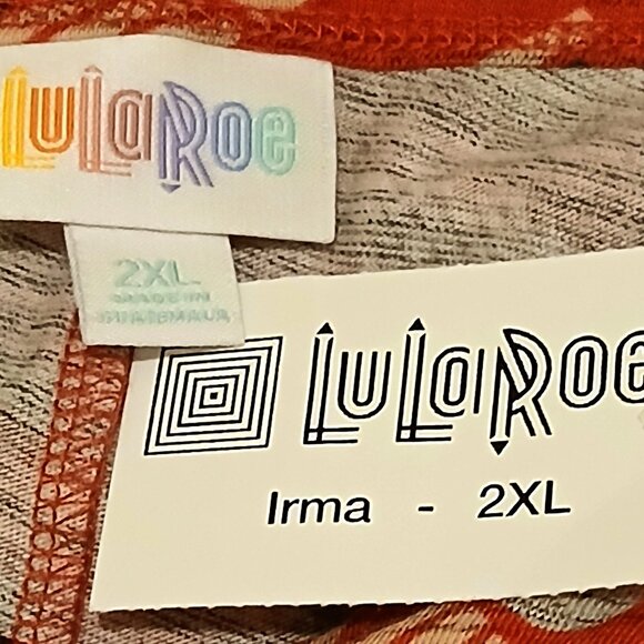 NWT LuLaRoe Irma Oversized Women's Long Tunic 2XL Pink - Picture 3 of 3